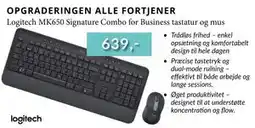 CBC Logitech MK650 Signature Combo for Business tastatur og mus tilbud