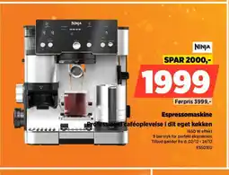 Power NINJA Espressomaskine Professionel caféoplevelse i dit eget køkken tilbud