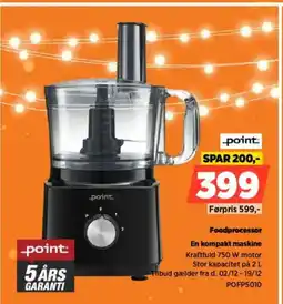Power Point. foodprocessor en kompakt maskine tilbud