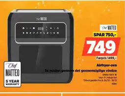Power Airfryer-ovn Se maden gennem det gennemsigtige vindue tilbud