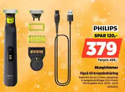 Power PHILIPS Skægtrimmer Også til kropsbehåring tilbud