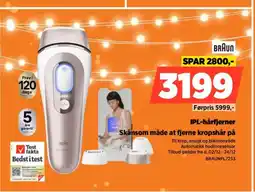 Power BRAUN IPL-hårfjerner Skånsom måde at fjerne kropshår på tilbud