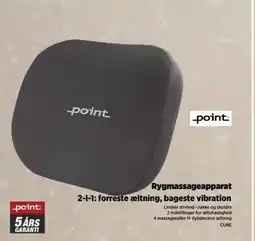 Power Point rygmassageapparat 2-i-1: forreste æltning, bageste vibration tilbud