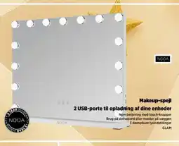 Power Makeup-spejl 2 USB-porte til opladning af dine enheder tilbud