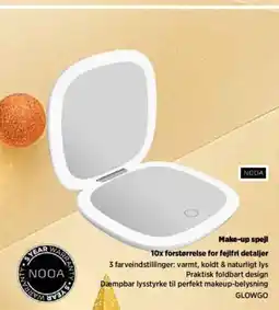 Power Make-up spejl 10x forstørrelse for fejlfri detaljer tilbud