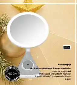 Power Make-up spejl Qi2 trådløs opladning + Bluetooth-højttaler tilbud