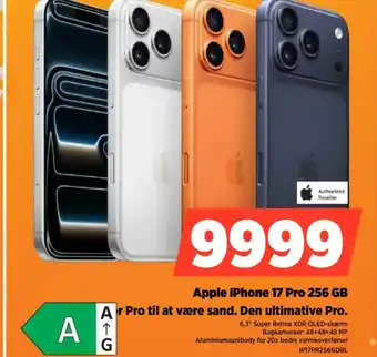 Apple iPhone 17 Pro 256 GB Ar Pro til at være sand. Den ultimative Pro.