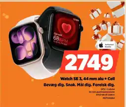 Power Watch SE 3, 44 mm alu + Cell Bevæg dig. tilbud