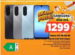 Power Samsung galaxy a17 4g 128 gb 5000 mah batterholder dig kørende hele dagen tilbud