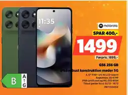 Power Motorola g56 256 gb ip68 robust konstruktion møder 5g tilbud