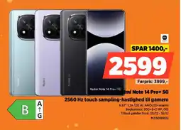 Power Redmi note 14 pro+ 5g 2560 hz touch sampling-hastighed til gamere tilbud