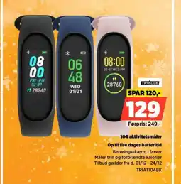 Power TRIACLE 104 aktivitetsmåler Op til fire dages batteritid tilbud