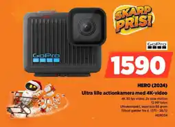 Power Gopro hero (2024) ultra lille actionkamera med 4k-video tilbud