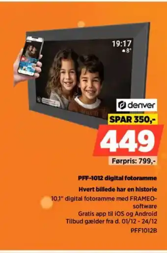 Power Denver pff-1012 digital fotoramme hvert billede har en historie tilbud
