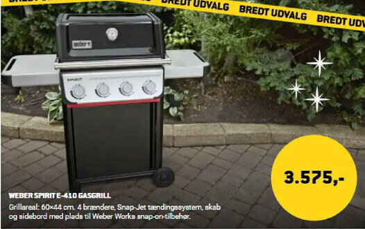 XL-BYG WEBER SPIRIT E-410 GASGRILL tilbud