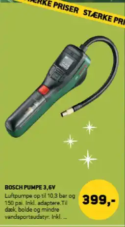XL-BYG Bosch pumpe 3,6v tilbud