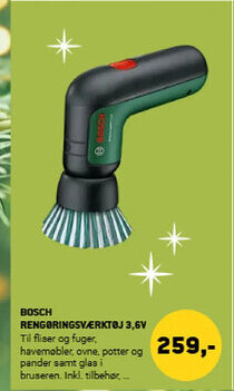 XL-BYG Bosch rengøringsværktøj 3,6v tilbud