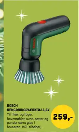 XL-BYG Bosch rengøringsværktøj 3,6v tilbud
