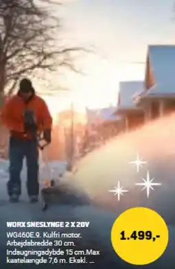 XL-BYG Worx sneslynge 2 x 20v tilbud