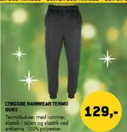 XL-BYG Lyngsøe rainwear termo buks tilbud