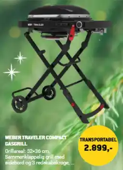 XL-BYG Weber traveler compact gasgrill tilbud
