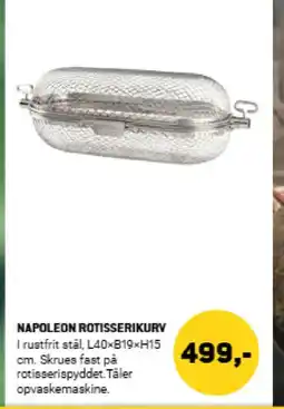 XL-BYG Napoleon rotisserikurv tilbud