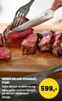 XL-BYG Weber deluxe steaksæt, 6 saet tilbud