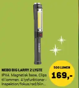 XL-BYG Nebo big larry 2 lygte tilbud