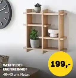 XL-BYG Veghylde i egefiner/mdf Natur. tilbud