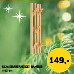 XL-BYG Elva knagerække i bambus tilbud