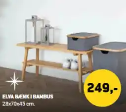 XL-BYG Elva benki bambus tilbud