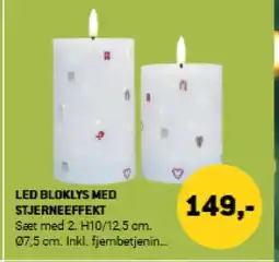 XL-BYG Led bloklys med stjerneeffekt tilbud