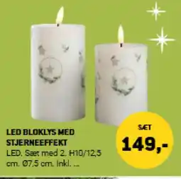 XL-BYG Led bloklys med stjerneeffekt tilbud