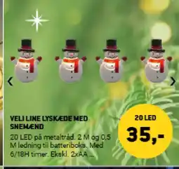 XL-BYG Veli line lyskæde med snemend tilbud