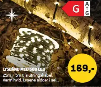 XL-BYG Lysband med 500 led tilbud