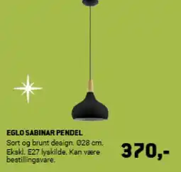 XL-BYG Eglo sabinar pendel tilbud