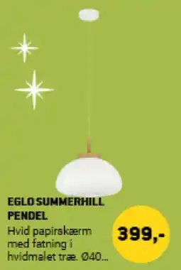 XL-BYG Eglo summerhill pendel tilbud
