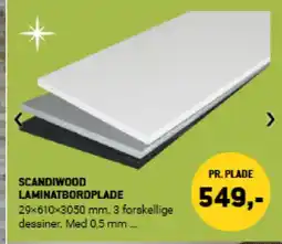 XL-BYG Scandiwood laminatbordplade tilbud