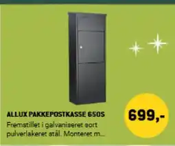 XL-BYG Allux pakkepostkasse 650s tilbud
