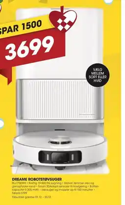 Punkt1 Dreame robotstøvsuger tilbud