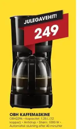 Punkt1 Obh kaffemaskine tilbud