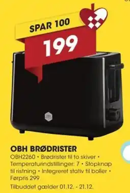 Punkt1 Obh brødrister tilbud