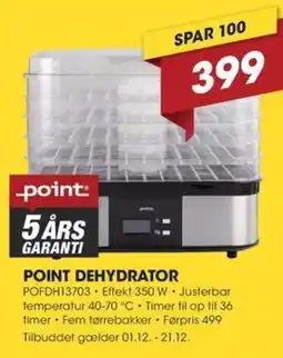 Punkt1 Point dehydrator tilbud