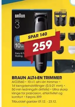 Punkt1 Braun alt-i-en trimmer tilbud