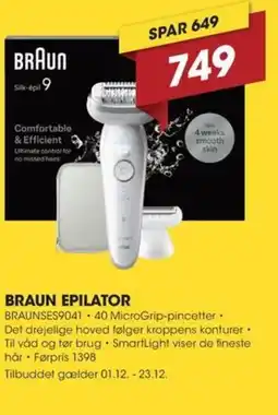 Punkt1 Braun epilator tilbud
