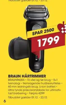 Punkt1 Braun hårtrimmer tilbud