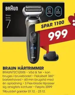 Punkt1 Braun hårtrimmer tilbud
