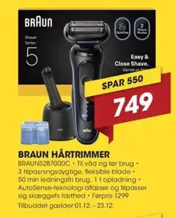 Punkt1 Braun hårtrimmer tilbud