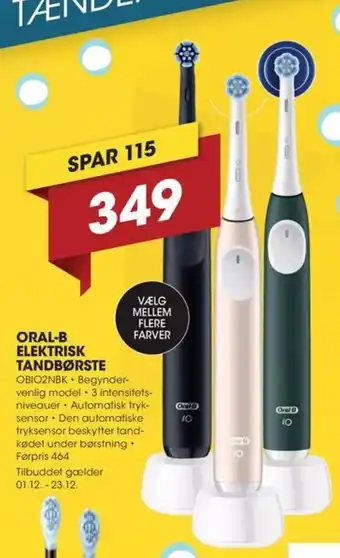 Punkt1 Oral-b elektrisk tandbørste tilbud