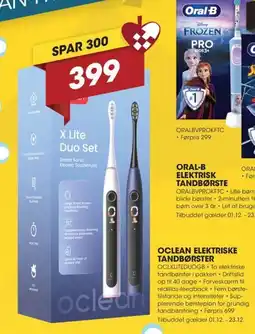 Punkt1 Oclean elektriske tandbørster tilbud